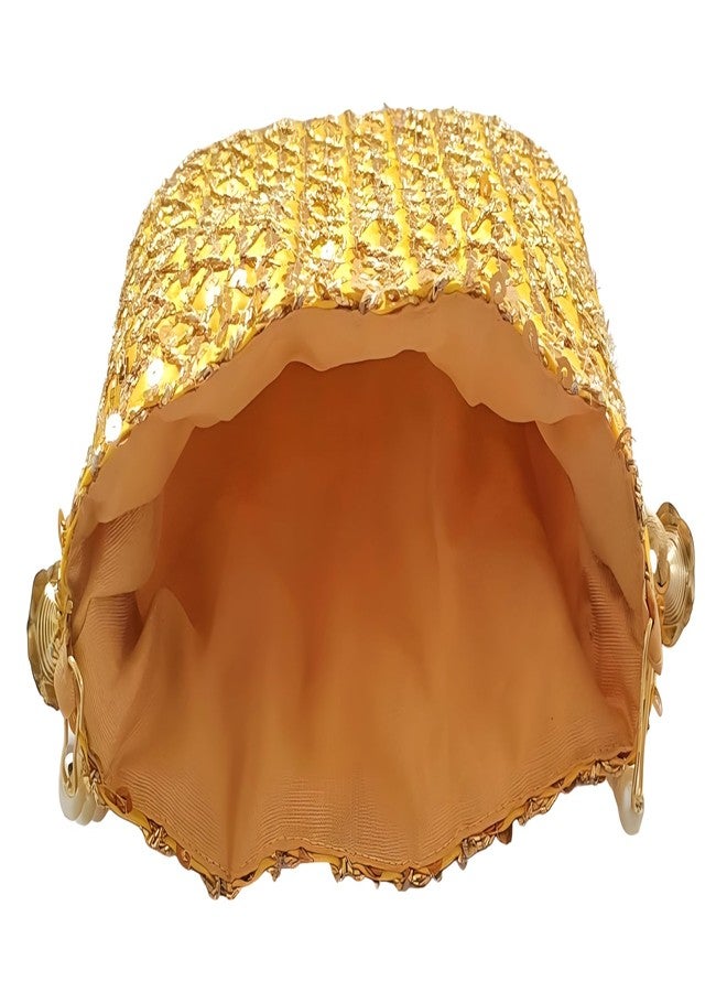 DUCHESS Lemon Potli Bags for Women | Combo of Wedding Return Gift Bags with Pearl Handle | Ethnic Drawstring Pouches for Mehndi, Haldi, Party Favors (Set of 10) - Image 5